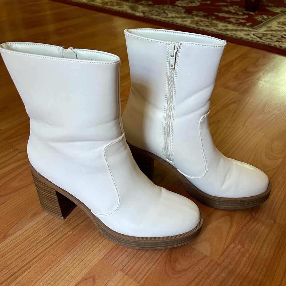 Target white booties